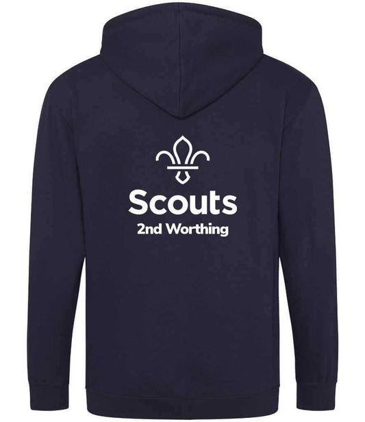 2nd Worthing Scouts Leaders Embroidered Zoodie M