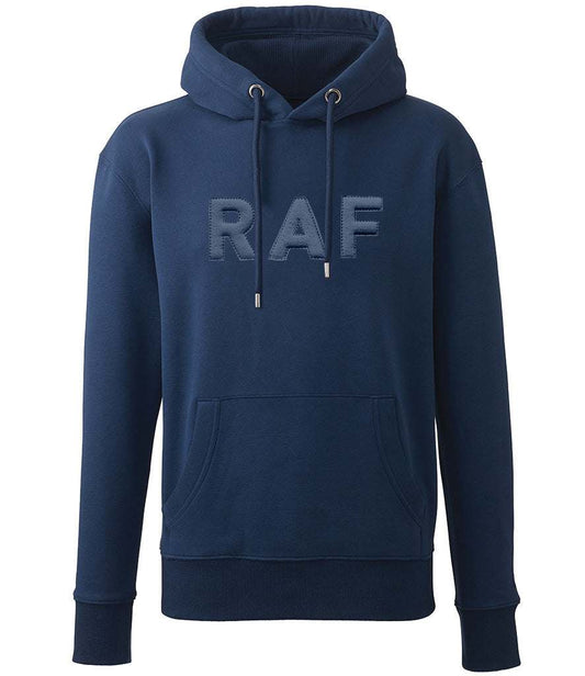Royal Air Force hoodie with 3D puff embroidery, navy blue.