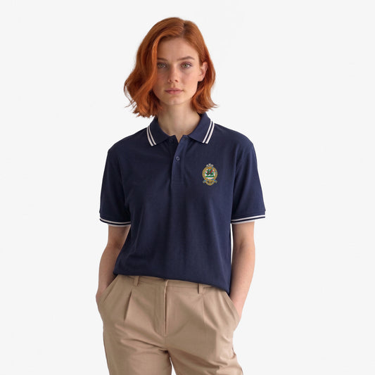 Queens Regiment Embroidered Tipped Polo Shirt