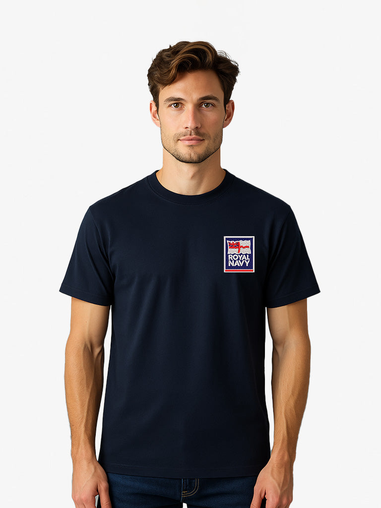 Royal Navy Embroidered T-Shirt | Royal Navy Ship Gifts & Naval