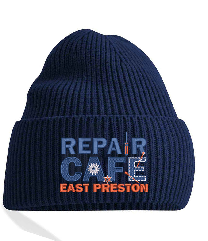 Repair Cafe East Preston Emroidered Beanie