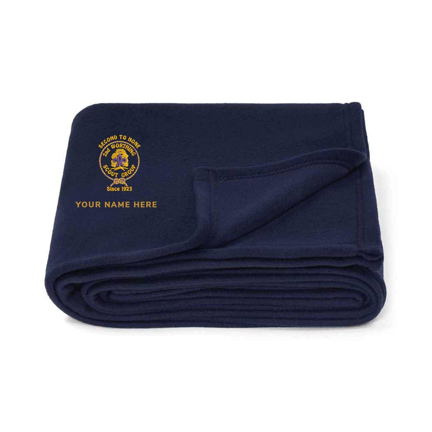2nd Worthing Scouts Embroidered Camp Blanket-