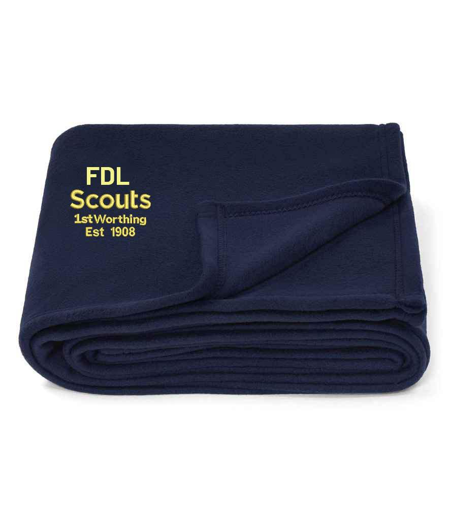 1st Worthing Scouts Embroidered Camp Blanket-