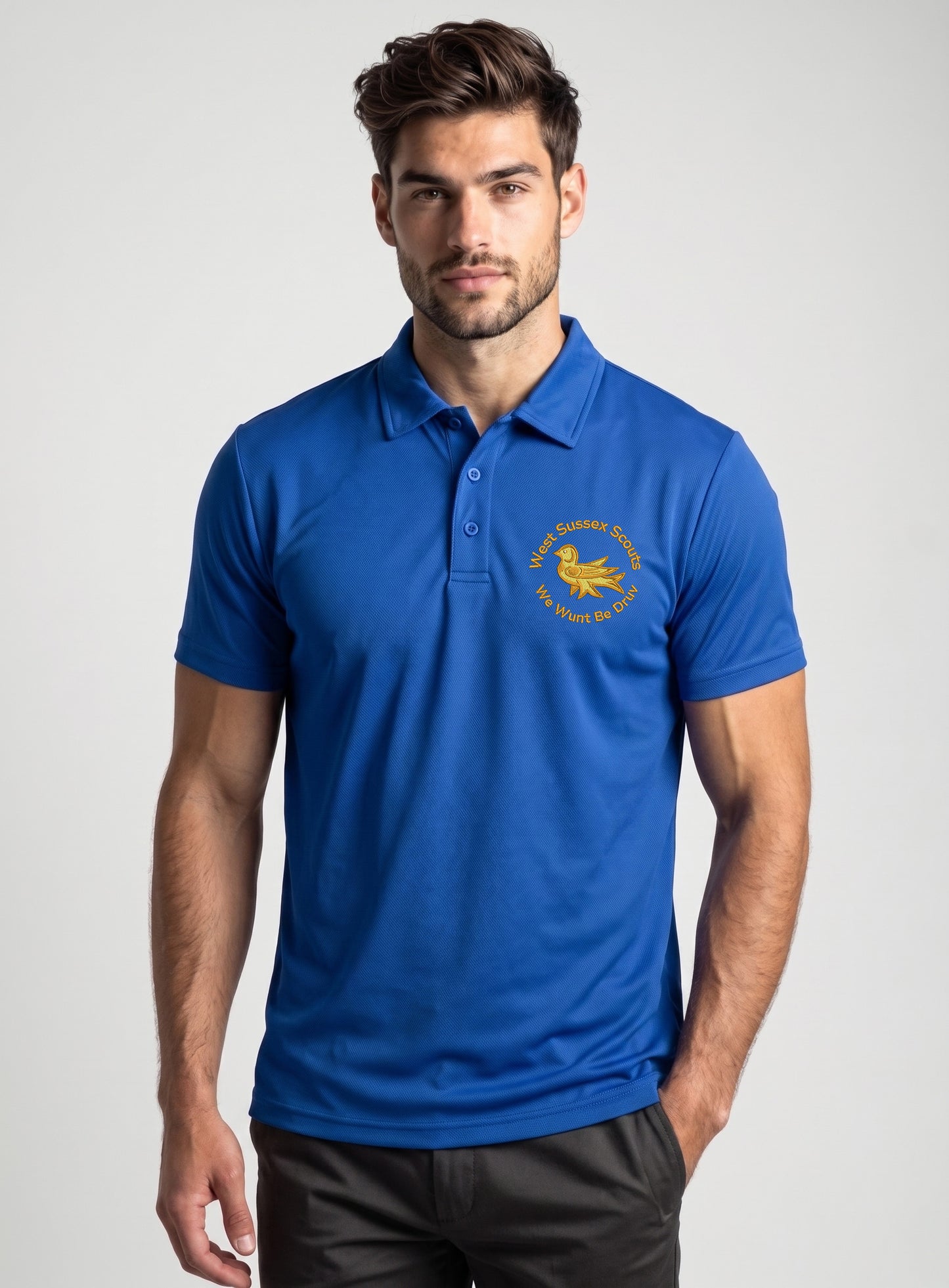 West Sussex Scouts Embroidered Wicking Polo Shirt