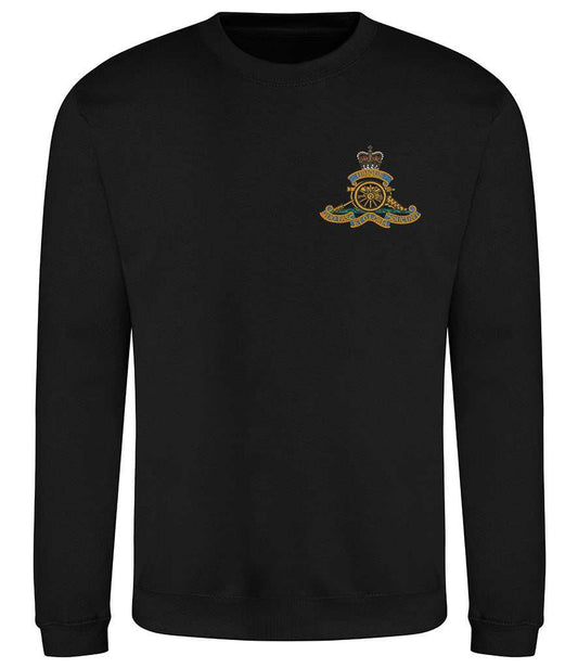 Royal Artillery Clothing,Royal Artillery Merchandise, Royal Artillery Veterans Clothing,Royal Artillery Sweatshirt Black