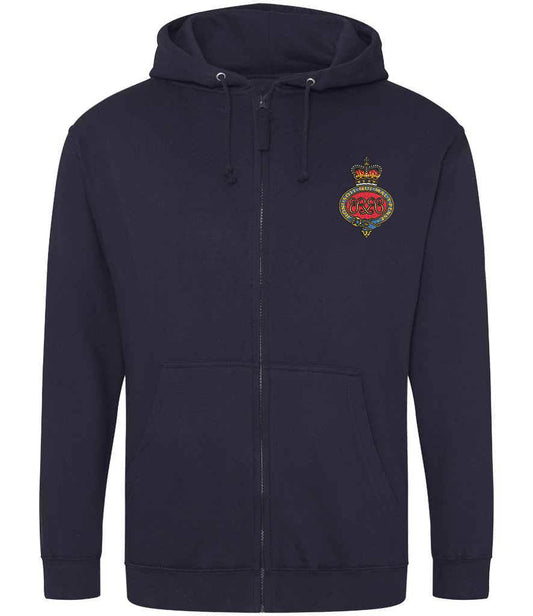 Grenadier Guards Clothing,Grenadier Guards Merchandise, Grenadier Guards Veterans Clothing,Grenadier Guards Zipped Hoodie Navy