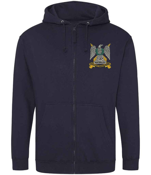 Royal Scots Dragoon Guards Zipped Hoodie ,Royal scots Dragoon Guards Hoodie Navy