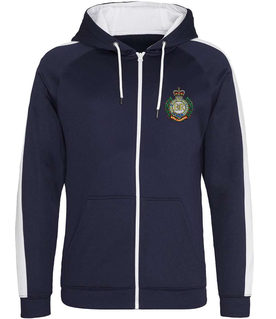 Royal Engineers Polyester Sports Zoodie Navy/White