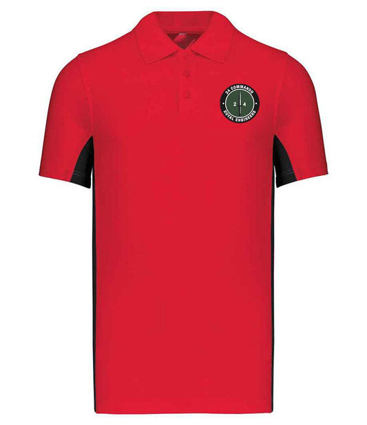 24 Commando Engineer Regiment Bi Colour Polo Shirt