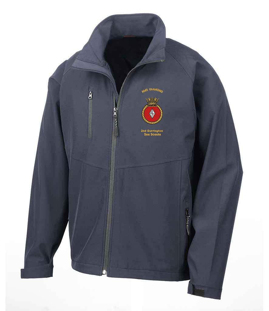 2nd Durrington Sea Scouts Embroidered Logo Soft Shell Jacket S