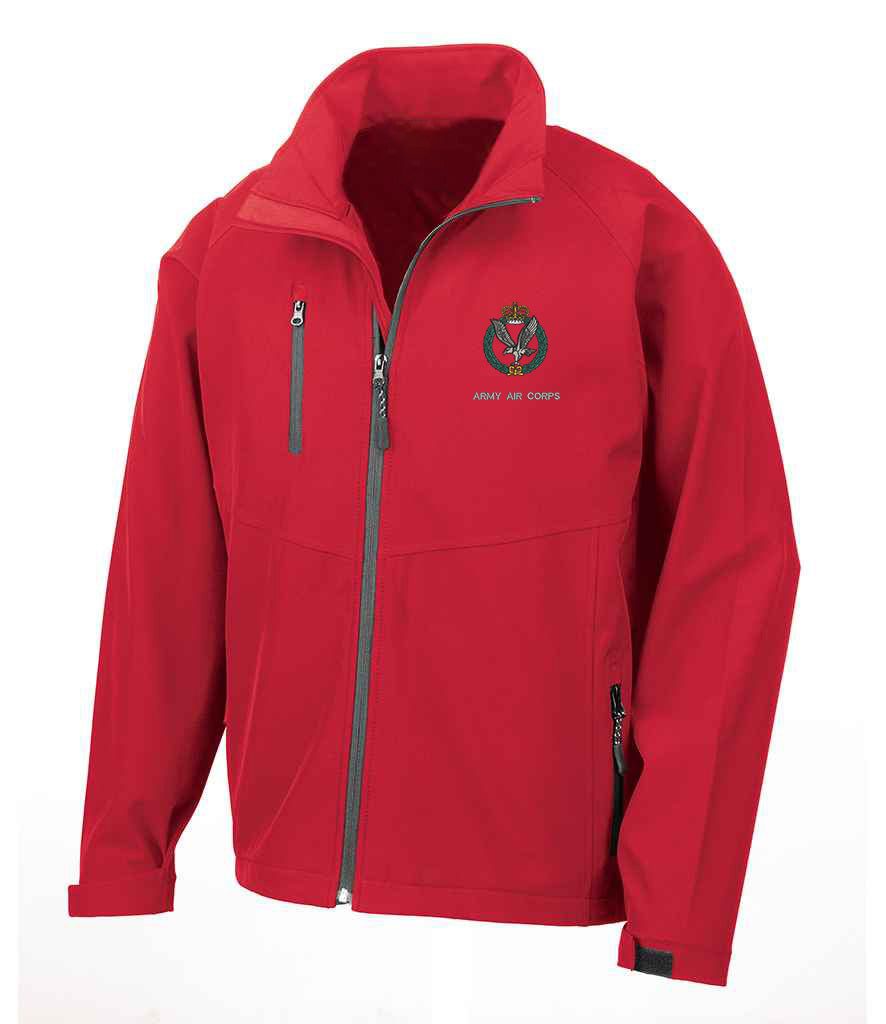 Army Air Corps Clothing,Army Air Corps Merchandise, Army Air Corps Veterans Clothing,Army Air Corps Soft Shell Jacket Red