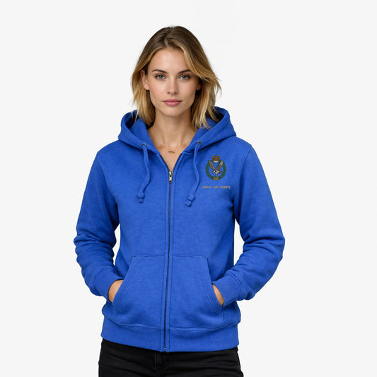 Army Air Corps Premium Zipped Embroidered Hoodie