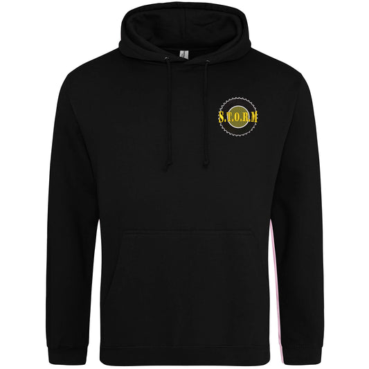 STORM EMBROIDERED HOODIE Black S