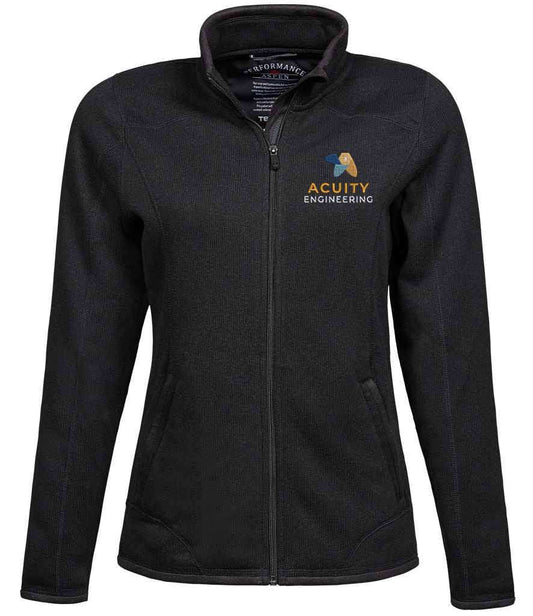 Acuity Engineering Ladies Knitted Out Door Fleece Jacket gray 8