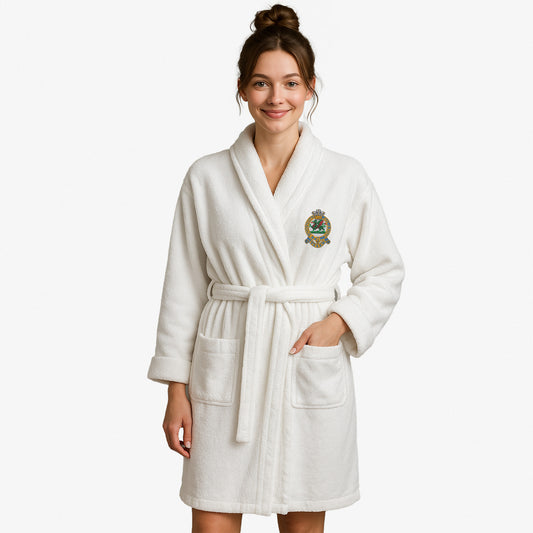Queens Regiment Luxury Kimono Towelling Robe-
