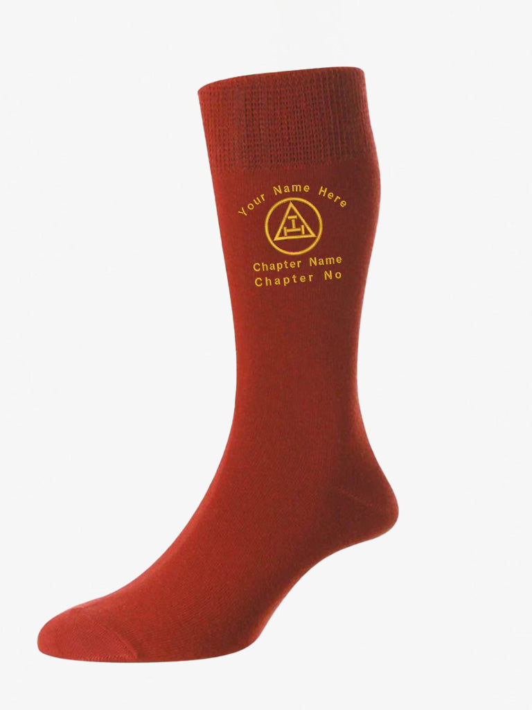 Masonic Personalised Royal Arch/Chapter Socks (Individual Pairs)