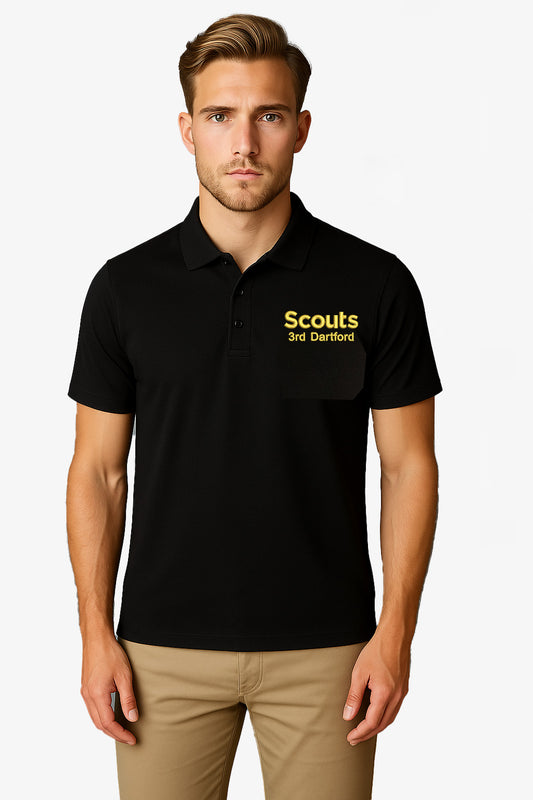 3rd Dartford Scouts Volunteer Embroidered (Wicking) Polo Shirt