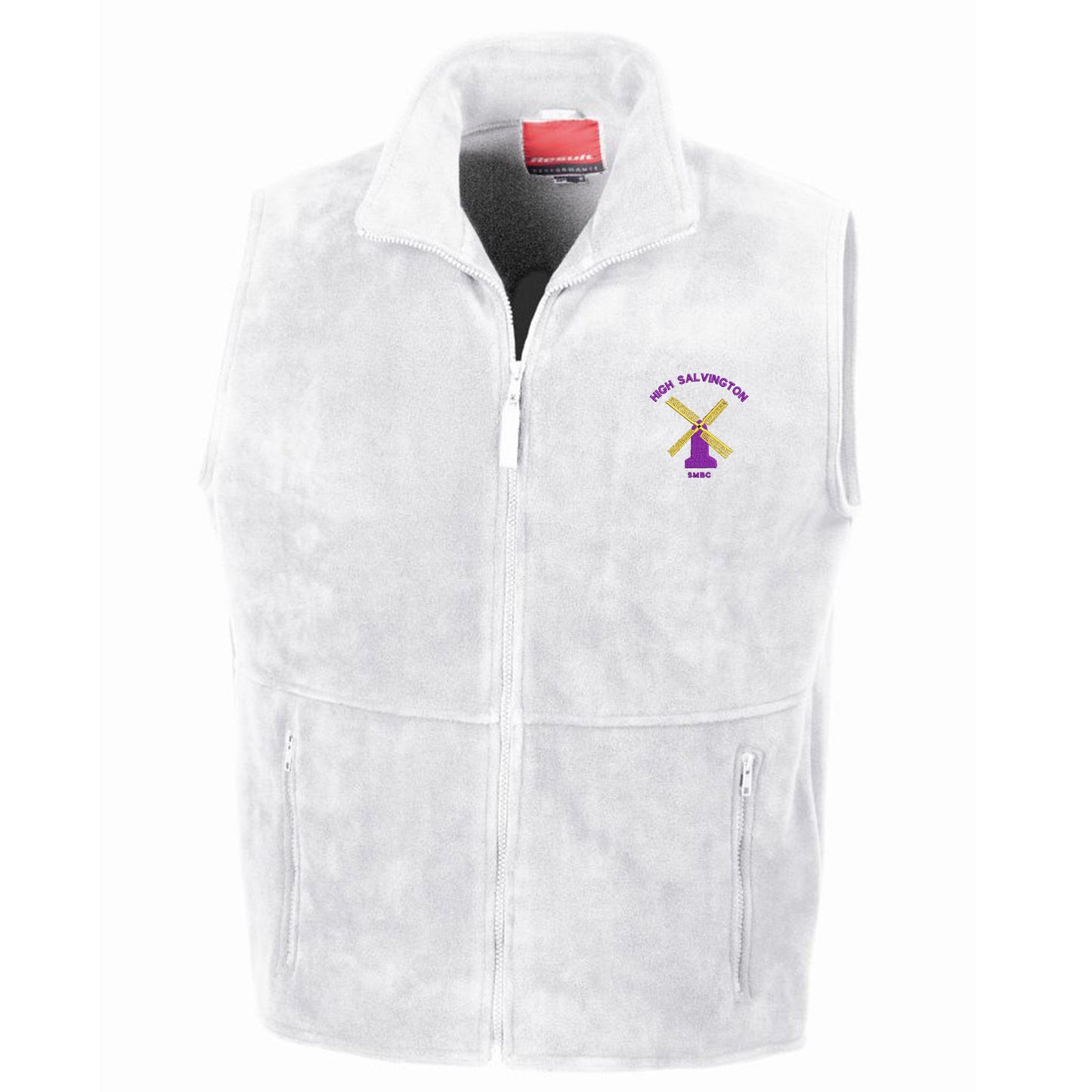 High Salvington Short Mat Bowls Club Embroidered Fleece Gilet S