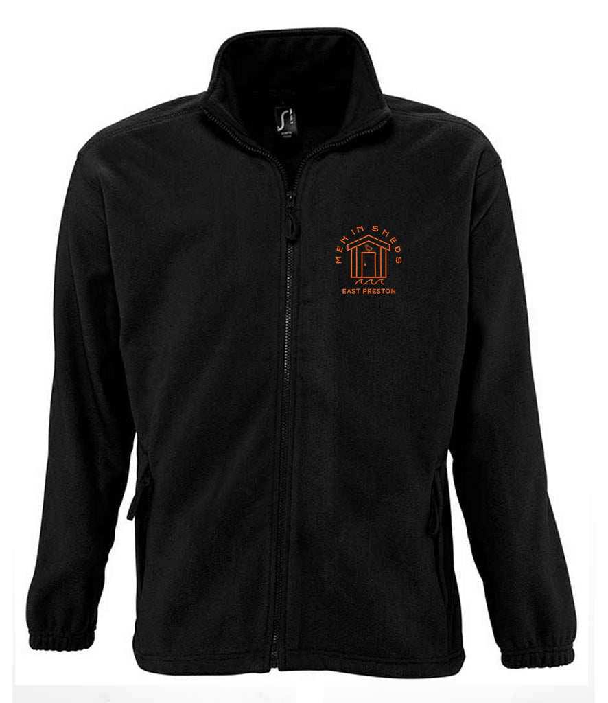 East Preston Men in Sheds Emroidered Fleece Black s