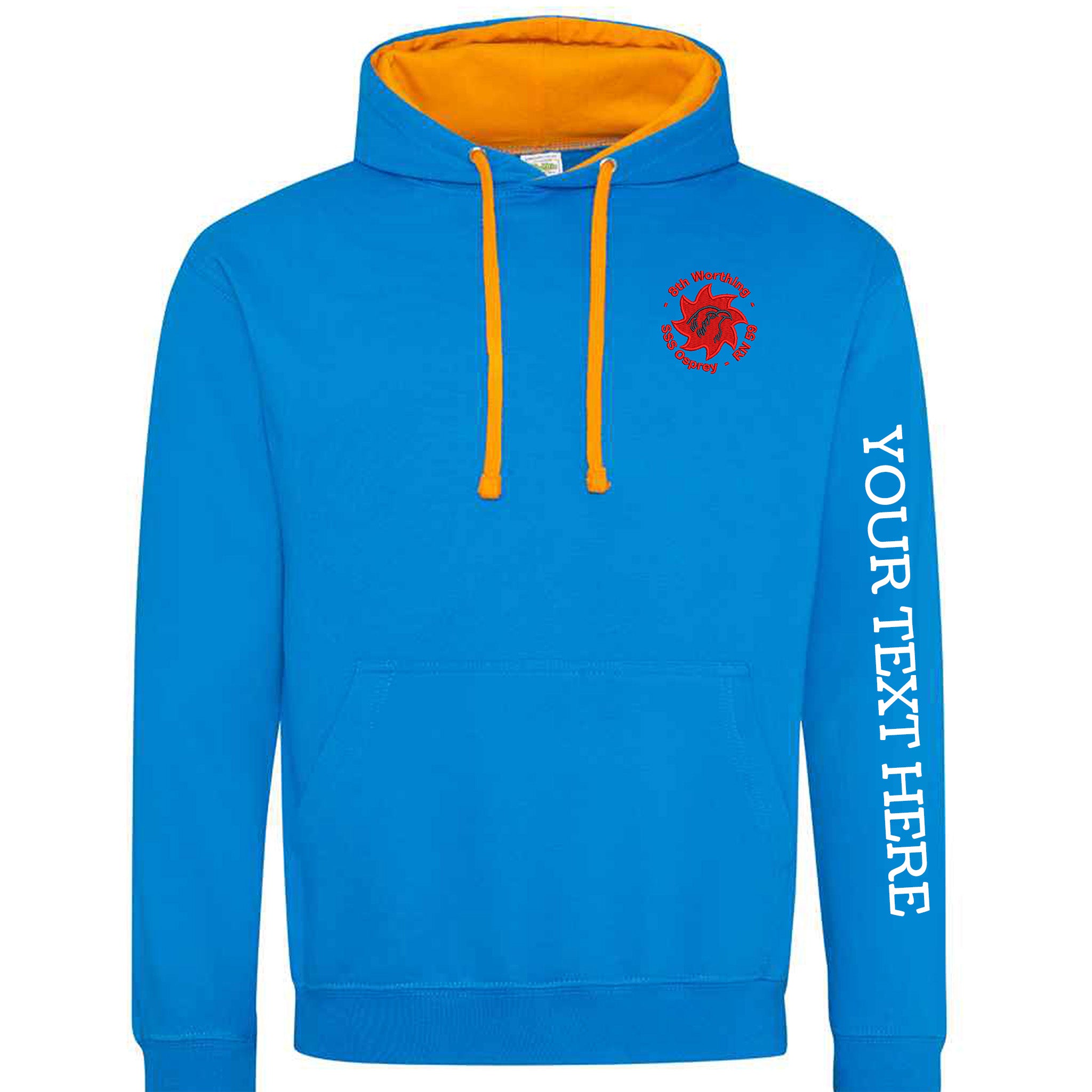 8th WORTHING SEA SCOUTS  BEAVER SECTION EMBROIDERED HOODIE - Flamingo Rock®