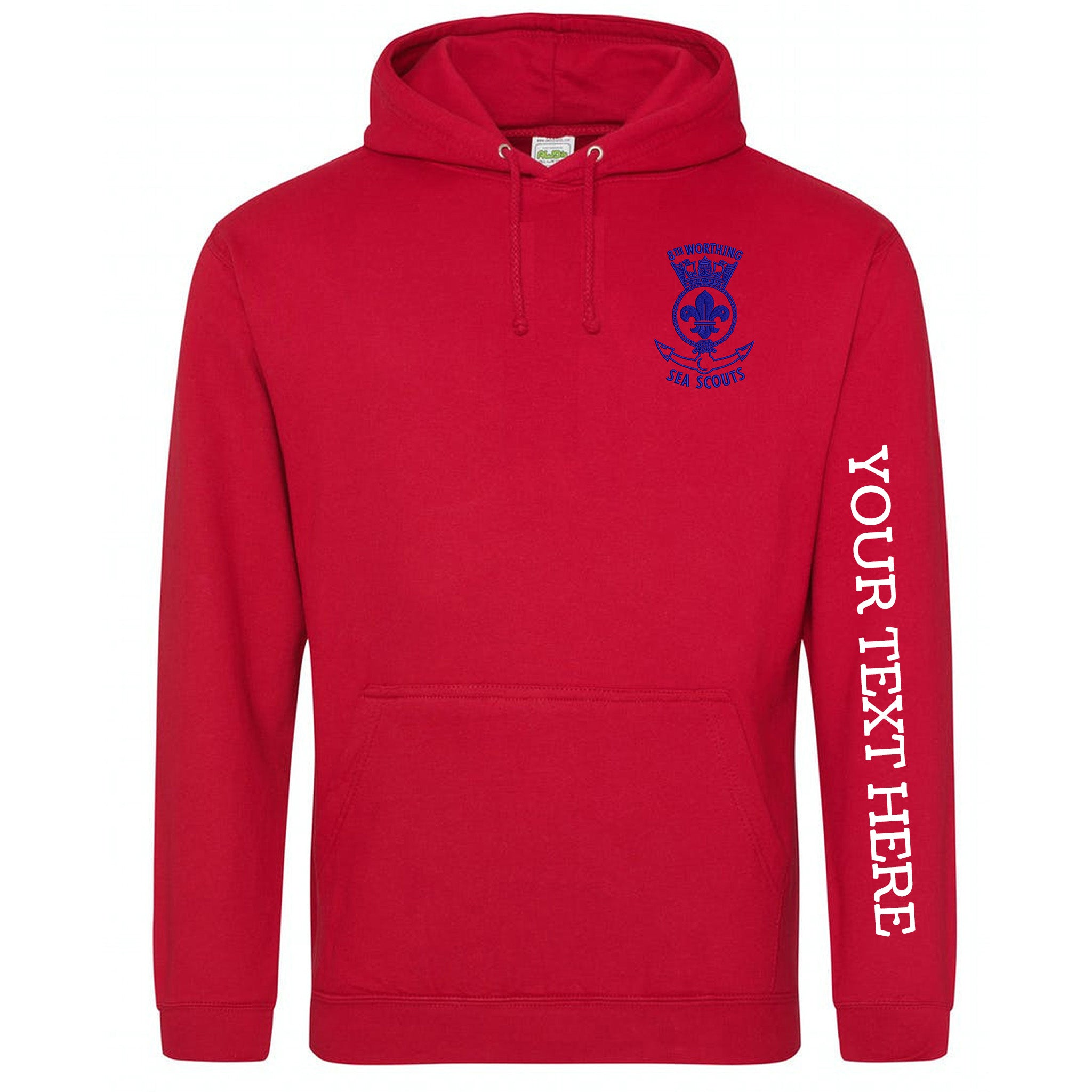 8th WORTHING SEA SCOUTS SCOUT SECTION EMBROIDERED HOODIE - Flamingo Rock®