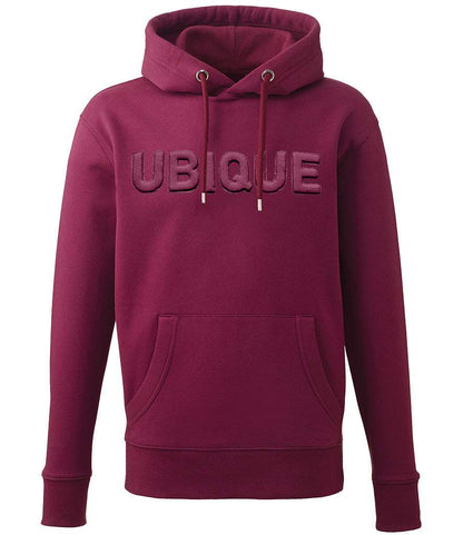 Royal Artillery Hoodie Ubique 3D Puff Embroidered Motto-Maroon