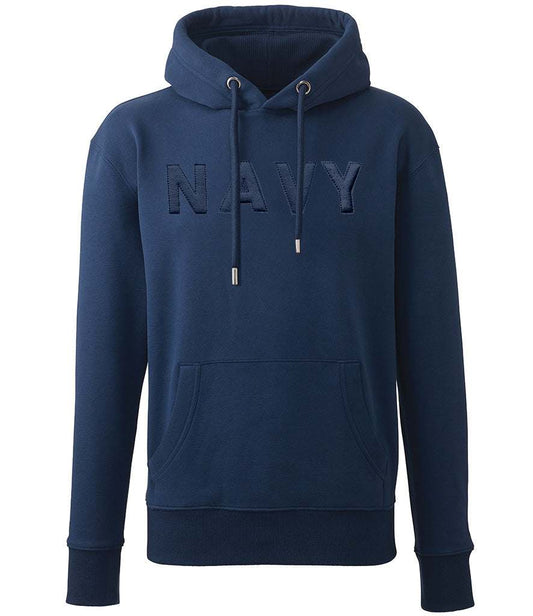 U.S. Navy Hooded Sweatshirt - Small Military Grey Unisex Hoodie With Pouch Pocket