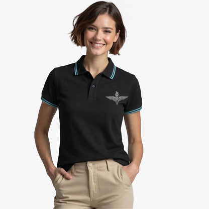 Parachute Regiment Embroidered Tipped Polo Shirt