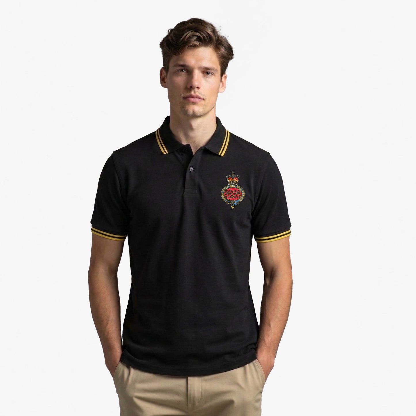 Grenadier Guards Embroidered Tipped Polo Shirt