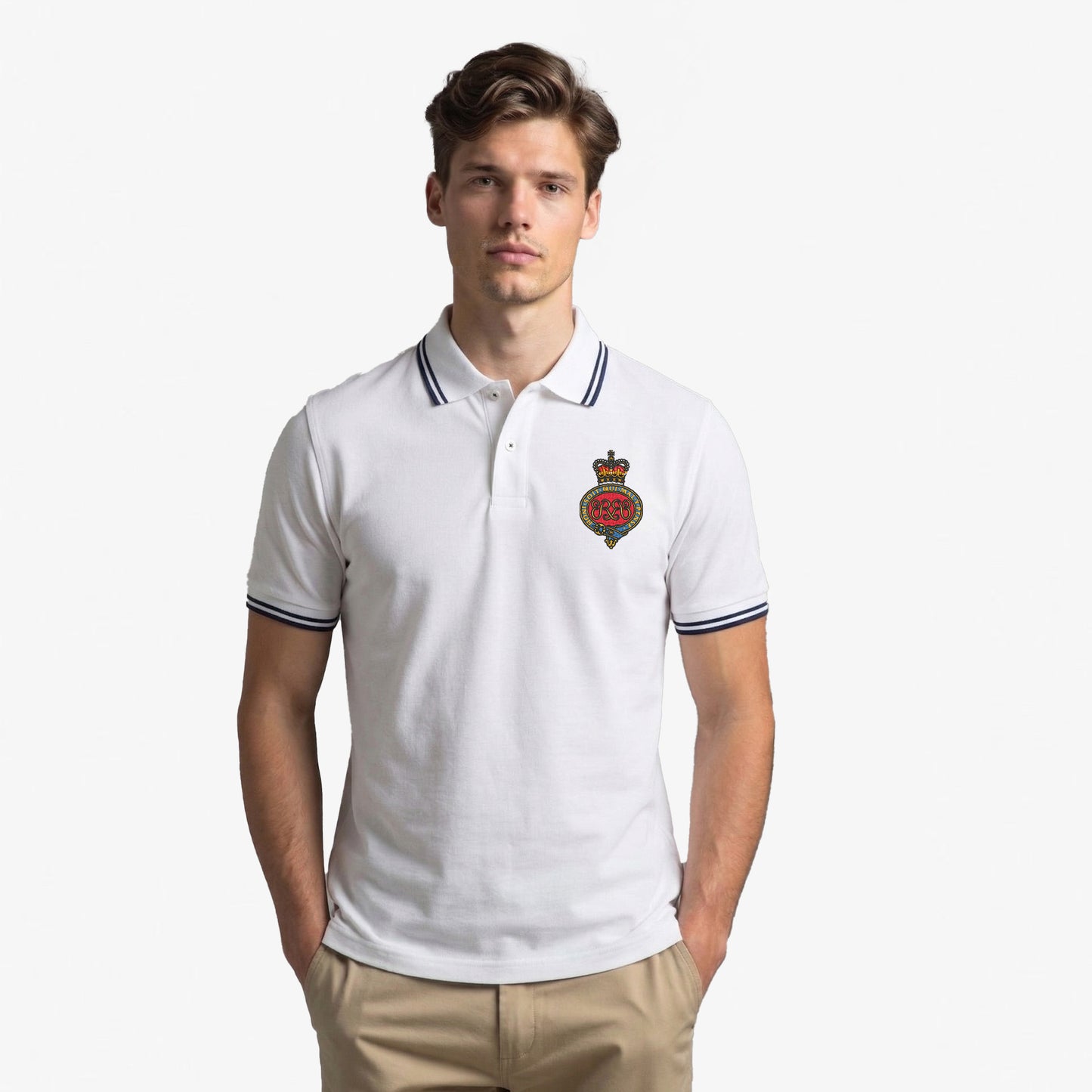 Grenadier Guards Embroidered Tipped Polo Shirt