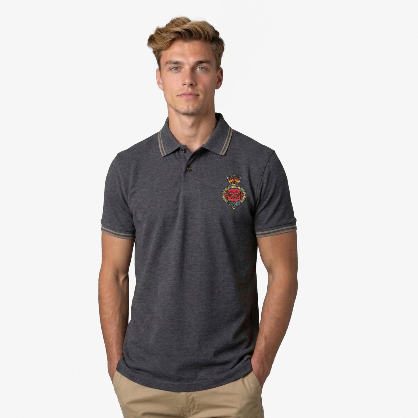 Grenadier Guards Embroidered Tipped Polo Shirt