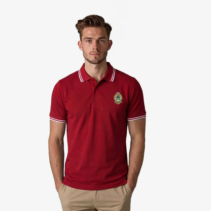 Queens Regiment Embroidered Tipped Polo Shirt