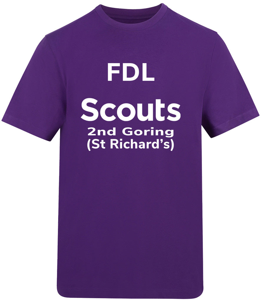 2nd Goring Scouts Printed T-Shirt Youth Size