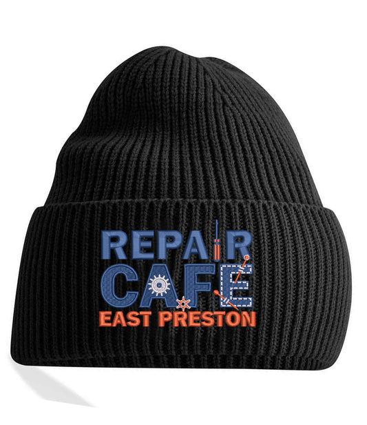 Repair Cafe East Preston Emroidered Beanie