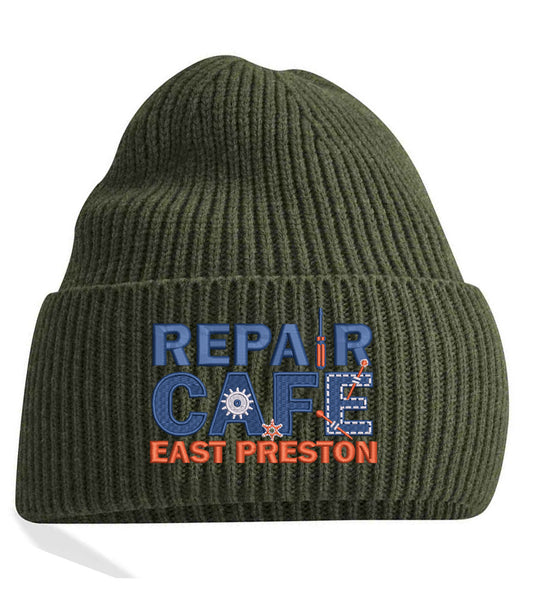 Repair Cafe East Preston Emroidered Beanie