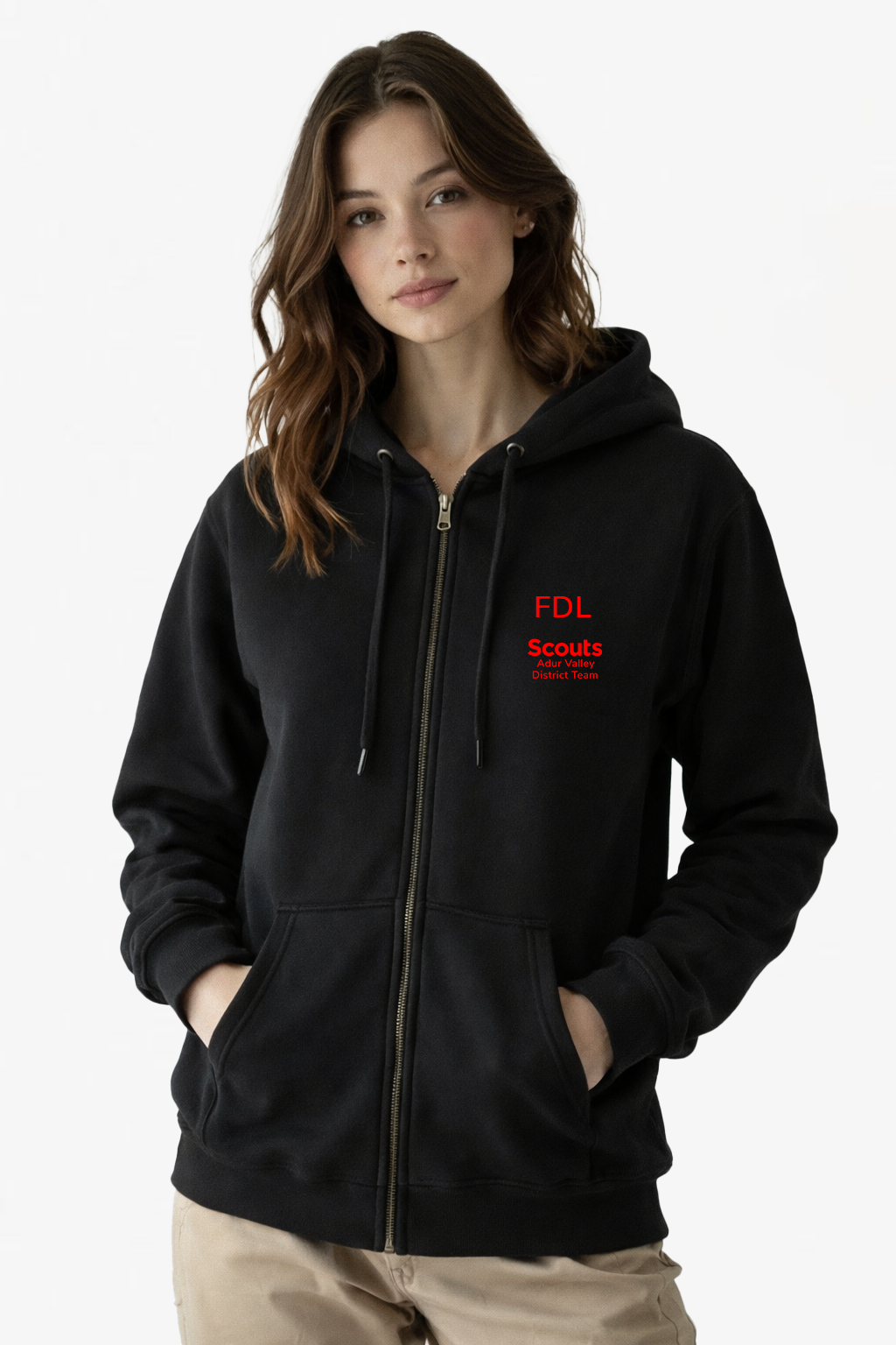 Adur Valley Scouts Embroidered Zipped Hoodie