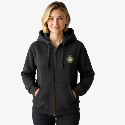 Royal Engineers Zipped Hoodie Embroidered Logo Premium Weight(310gsm)