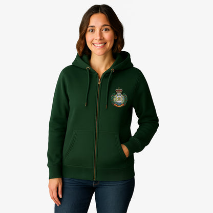 Royal Engineers Zipped Hoodie Embroidered Logo Premium Weight(330gsm)