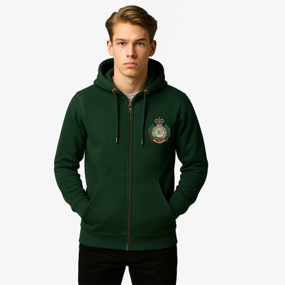 Royal Engineers Zipped Hoodie Embroidered Logo Premium Weight(330gsm)