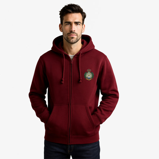 Royal Engineers Zipped Hoodie Embroidered Logo Premium Weight(310gsm)