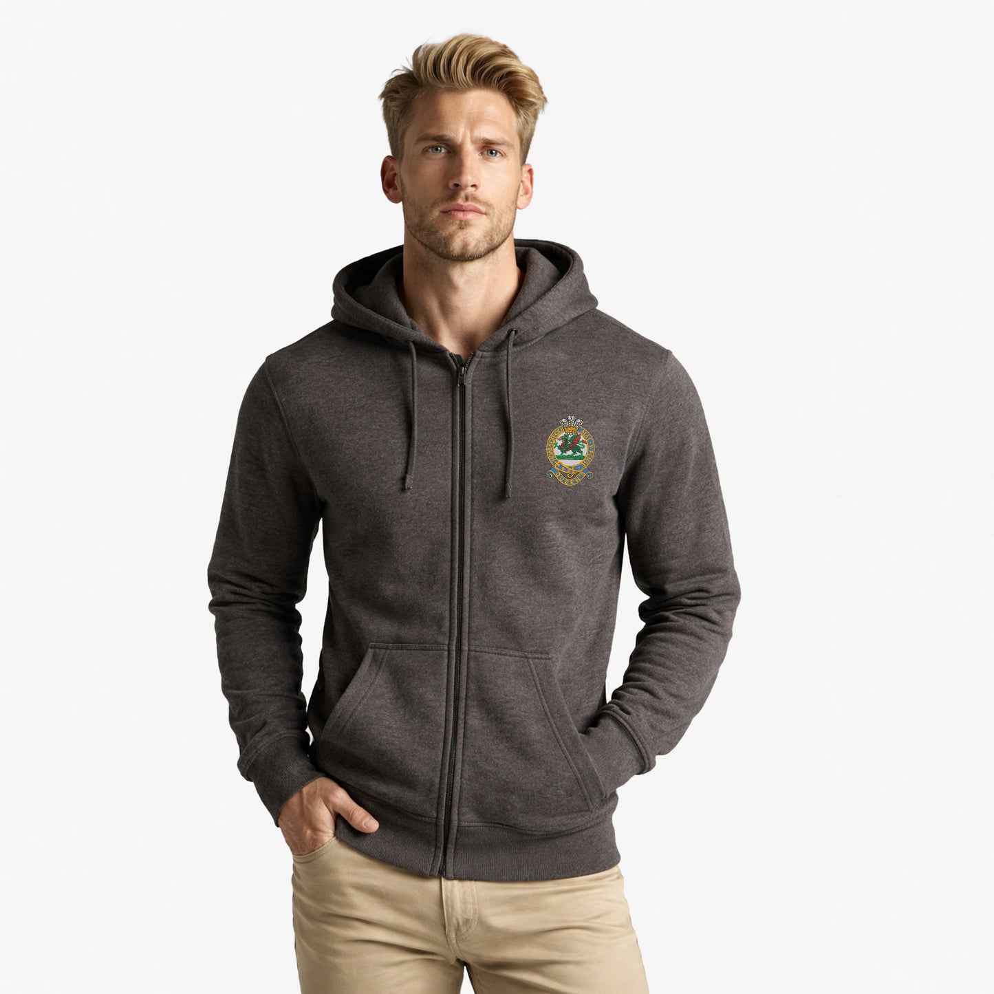 Queens Regiment Premium Zipped Hoodie
