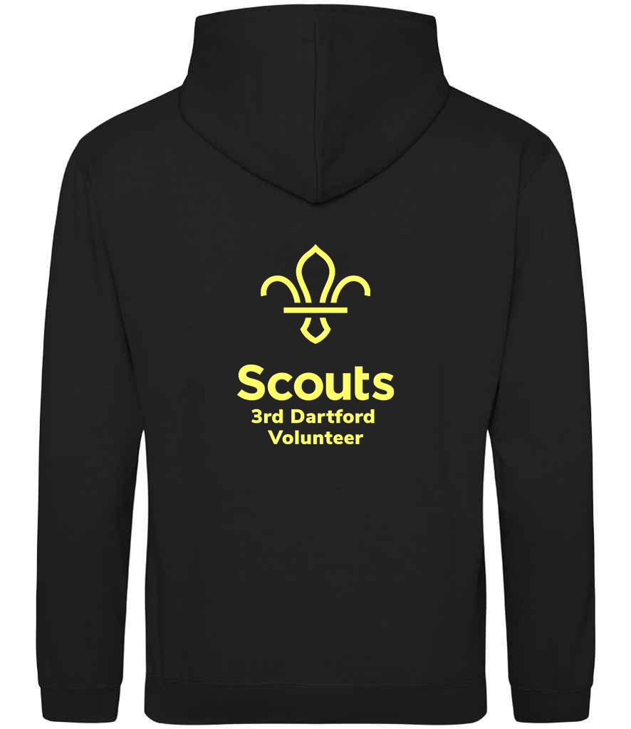 3rd Dartford Scouts  Volunteer Embroidered Zipped Hoodie