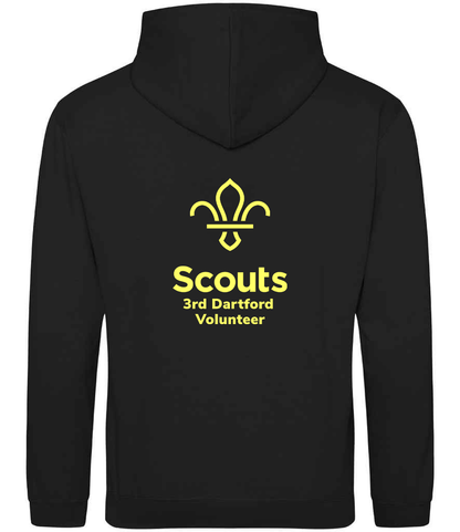 3rd Dartford Scouts  Volunteer Embroidered Zipped Hoodie