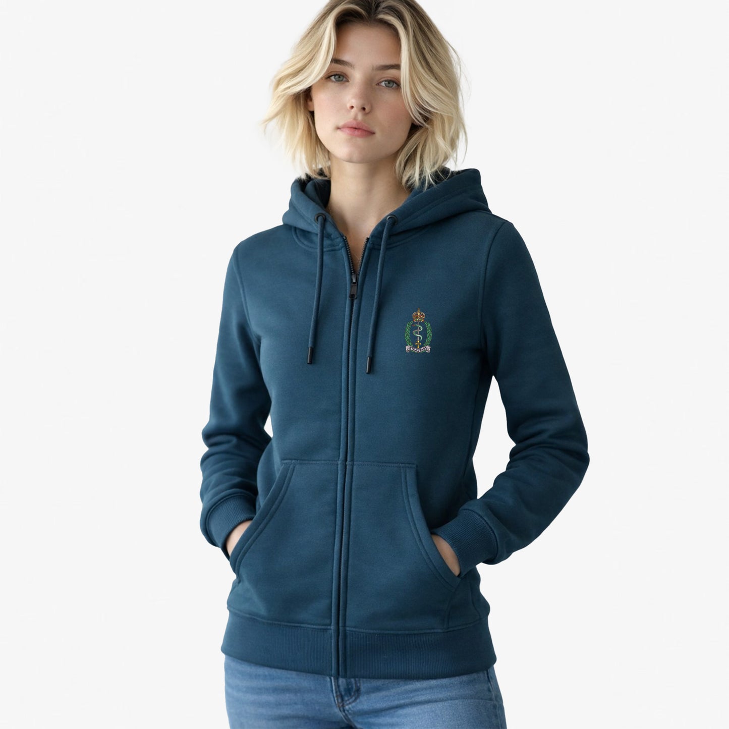 Royal Army Medical Service Ultra Premium Embroidered Zipped Hoodie