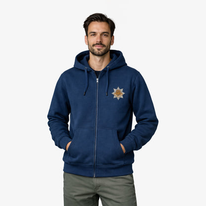 Royal Anglian Regiment Ultra Premium Embroidered Zipped Hoodie