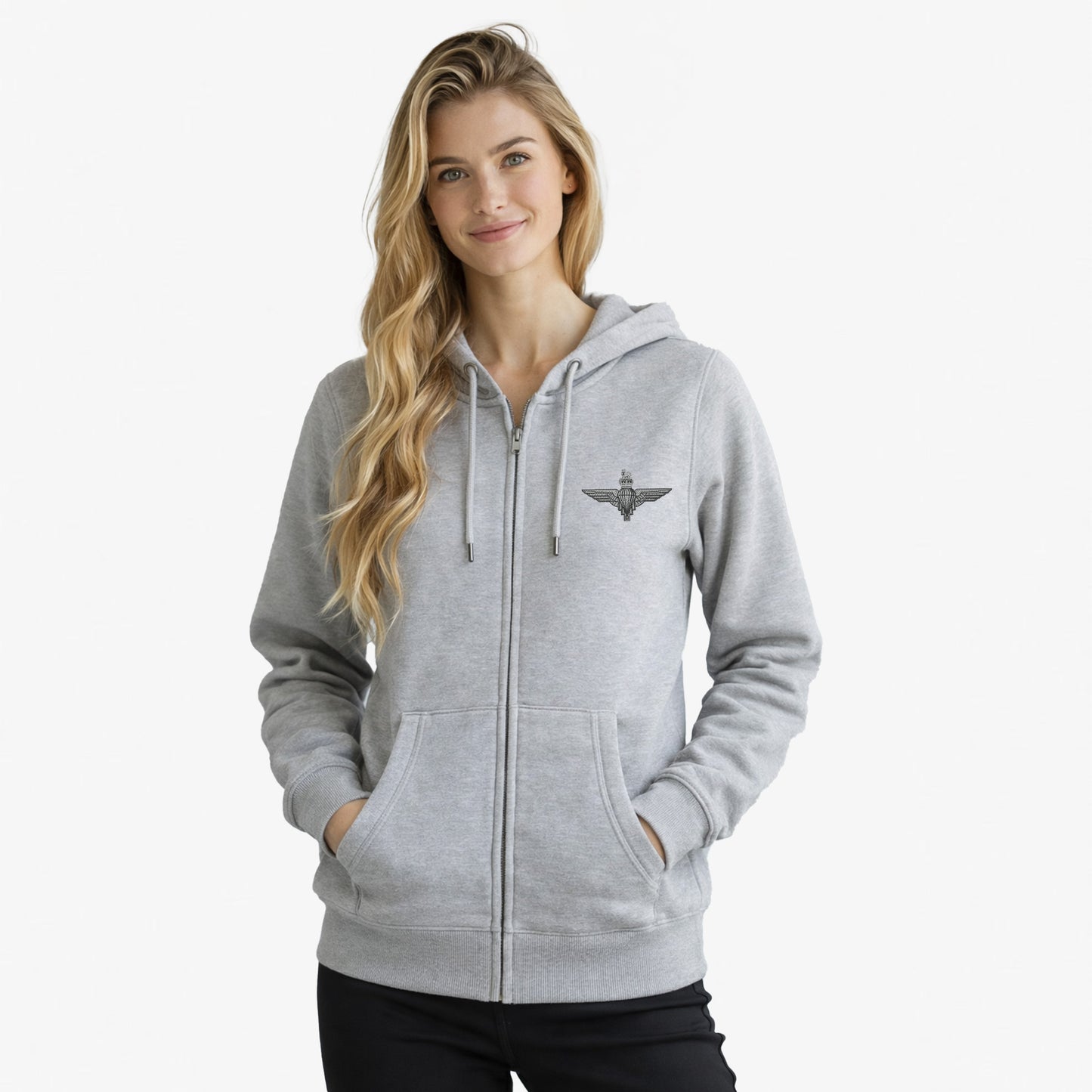 The Parachute Regiment Ultra Premium Embroidered Zipped Hoodie