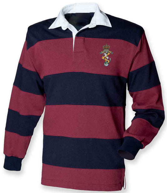 REME Rugby Shirt with iconic badge, 100% ringspun cotton, stylish and durable design.