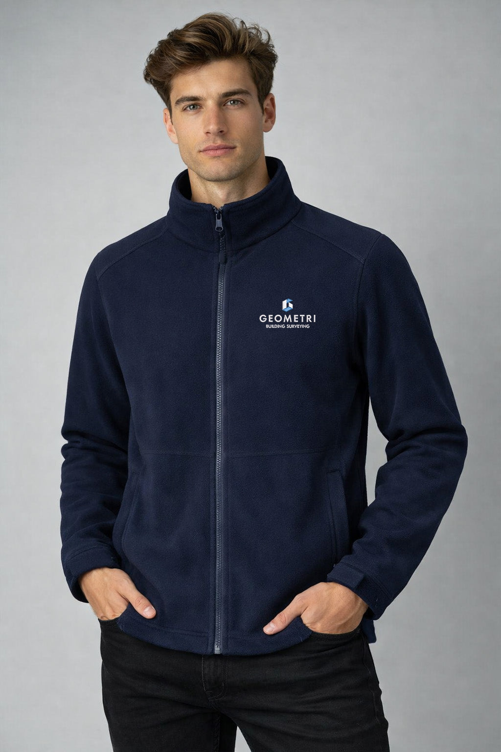 Geometri Embroidered Fleece