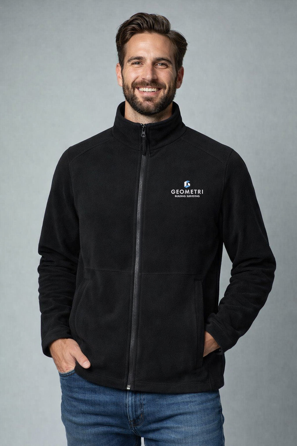 Geometri Embroidered Fleece