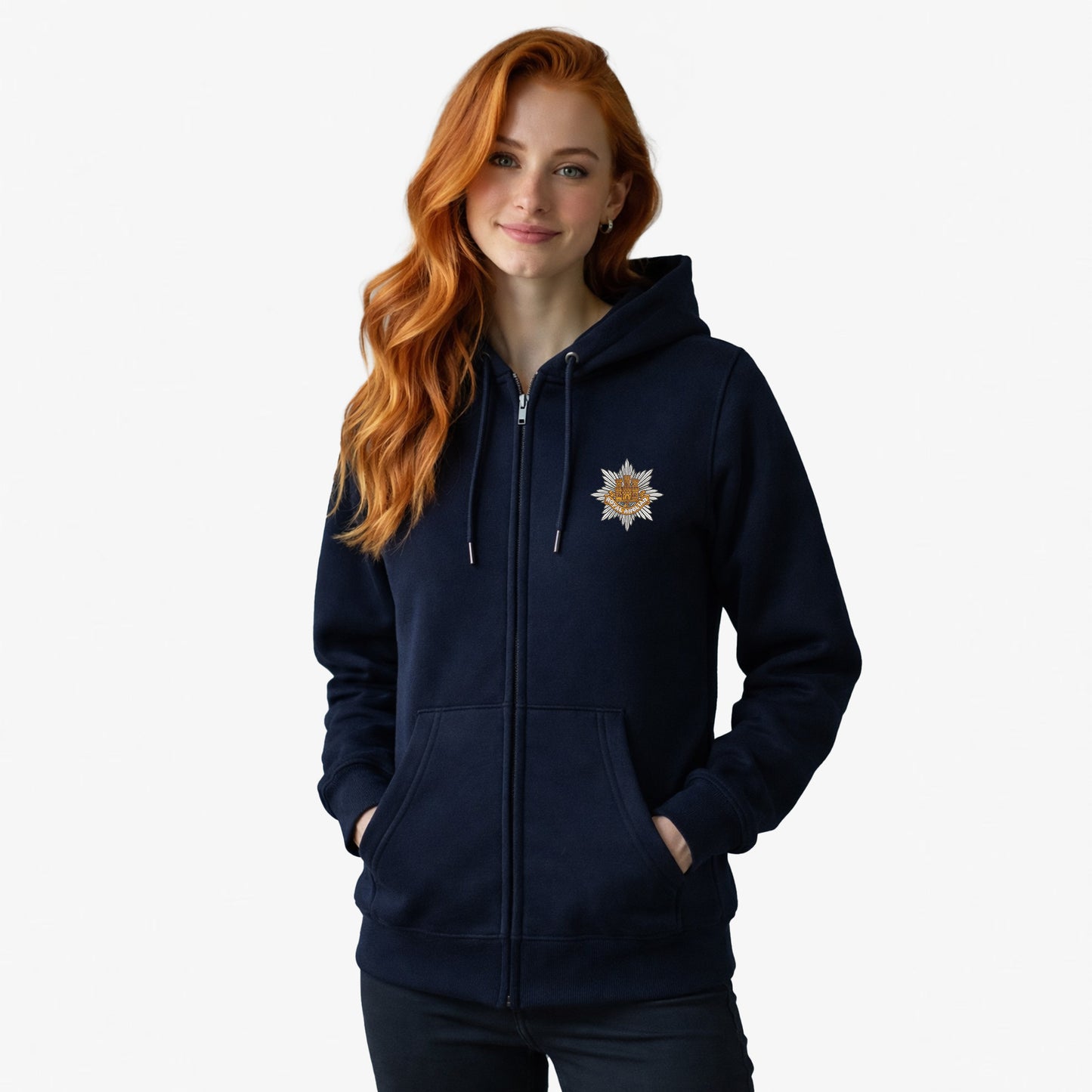 Royal Anglian Regiment Ultra Premium Embroidered Zipped Hoodie